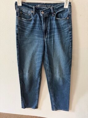 American Eagle Dark Blue Denim Jeans with Contrast Stitching